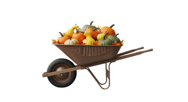 Modern escalator isolated on transparent background, a closeup view of the steps and handrails