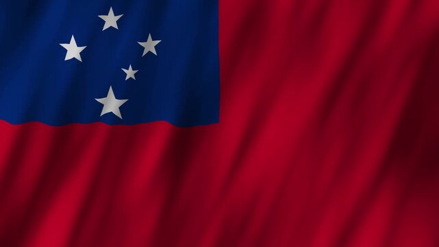 Celebrating Samoa's pride with its flag at cultural events - Powered by Adobe