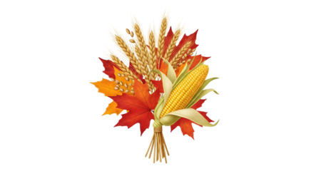 A green laurel wreath isolated on transparent background, symbolizing victory, achievement, and honor