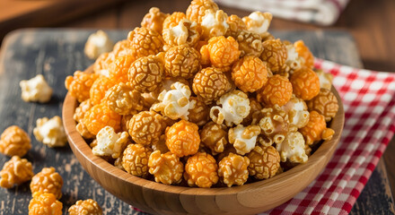 Delicious Gourmet Caramel Cheddar Cheese Popcorn Mix Snack Treat