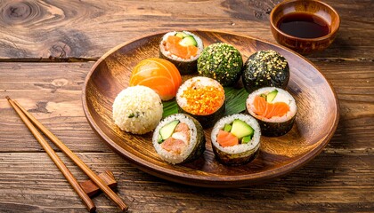 Assorted sushi platter