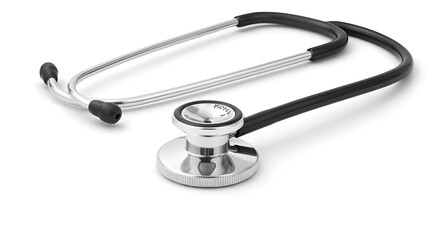 stethoscope on white background