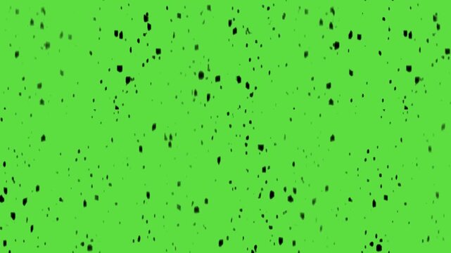Black Splatter Animation | Hand-Drawn Vector Green Screen