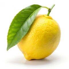 lemon with leaves