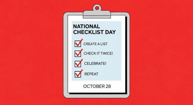 National Checklist Day Celebration.