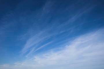 Blue Sky with Wispy Clouds, Late Afternoon, 6 September 2025