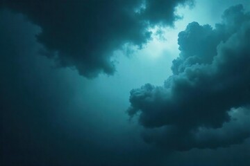Ominous Storm Clouds A Dramatic, Heavy Sky Filled with Impending Rain and Wind, Perfect for Apocalyptic, Weather, and Dramatic Projects
