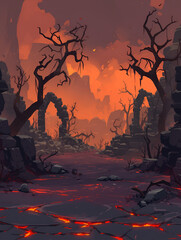 deserted apocalyptic town