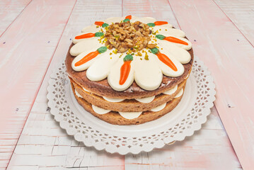 Opera Cake: Layers of almond sponge cake, coffee, ganache, and chocolate buttercream