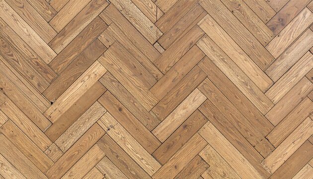 Herringbone wooden floor