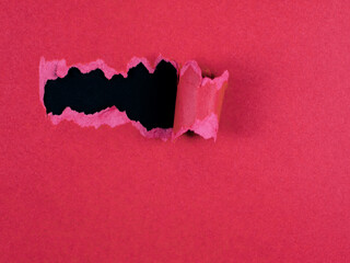 Black friday sale copyspace at ripped paper red background, black friday sale discount