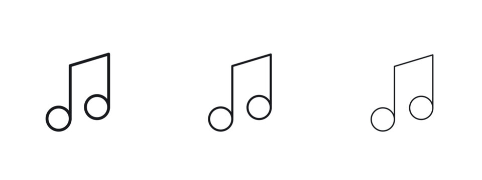 Music icon vector Logo Designs - Stock vectors.