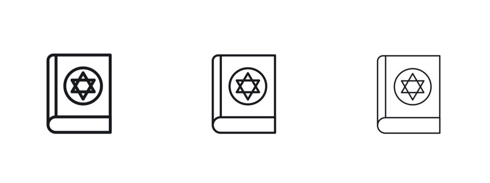 Tanakh book icon vector Logo Designs - Stock vectors.