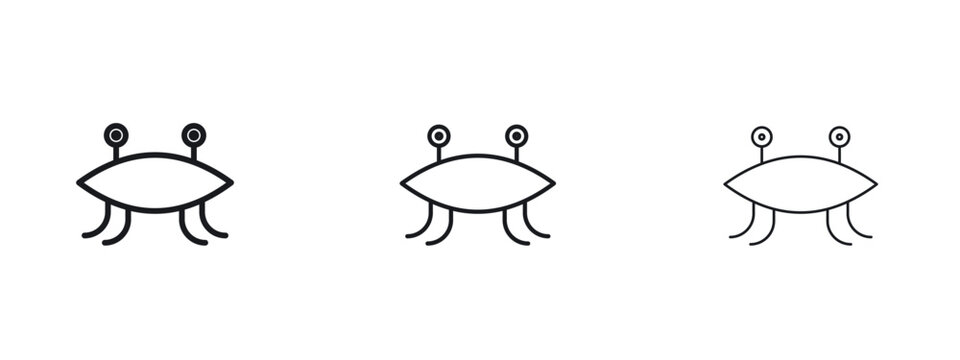 Spaghetti Monster Flying icon vector Logo Designs - Stock vectors.