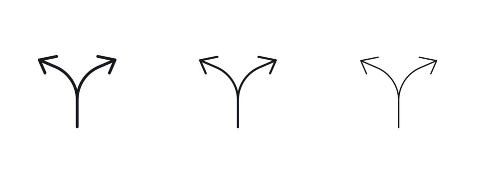 Split icon vector Logo Designs - Stock vectors.