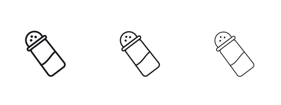 Salt shaker icon vector Logo Designs - Stock vectors.