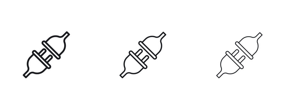 Plug connection icon vector Logo Designs - Stock vectors.