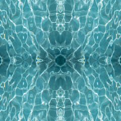 Abstract turquoise water reflection pattern