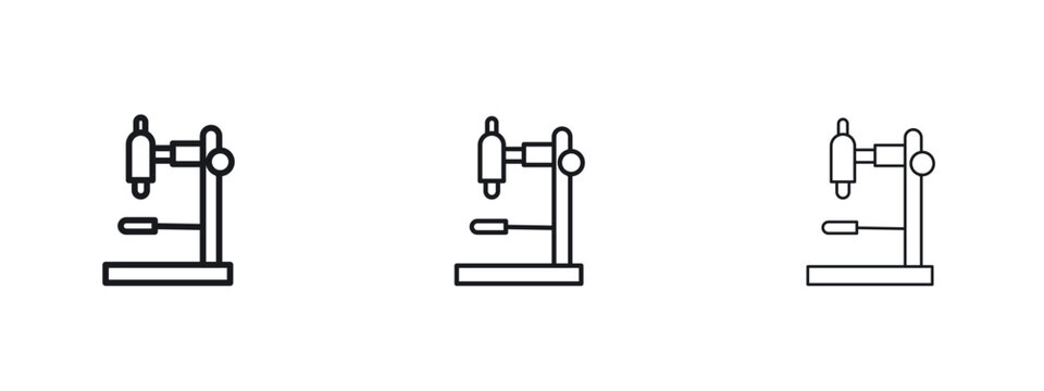 Microscope icon vector Logo Designs - Stock vectors.