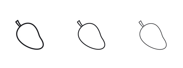 Mango icon vector Logo Designs - Stock vectors. © Bsbd