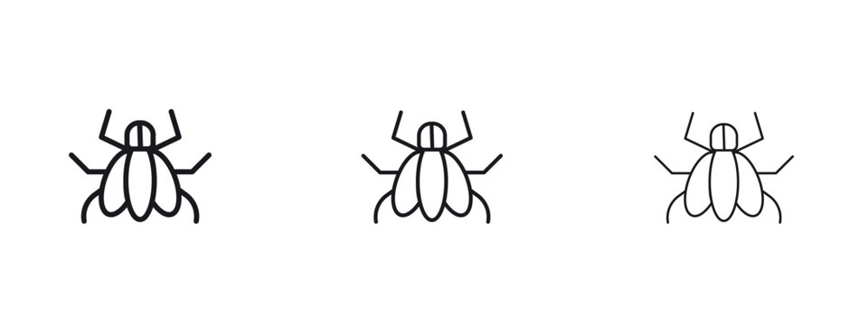 Fly insect icon vector Logo Designs - Stock vectors.