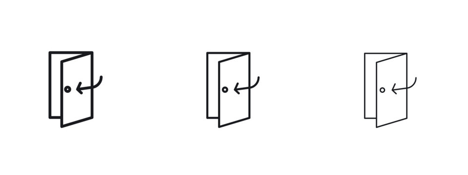 Door closed icon vector Logo Designs - Stock vectors.