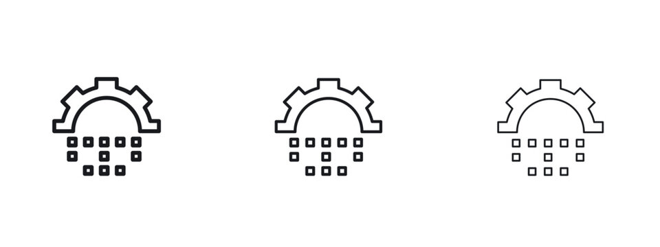 Digital transformation icon vector Logo Designs - Stock vectors.