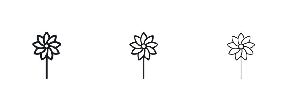 Daffodil Flower icon vector Logo Designs - Stock vectors.