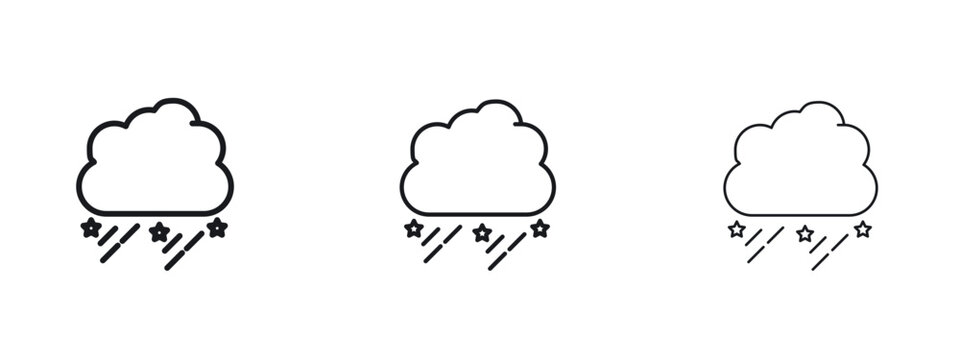 Cloud hail icon vector Logo Designs - Stock vectors.