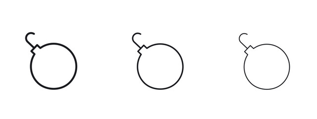 Bomb icon vector Logo Designs - Stock vectors. © Bsbd