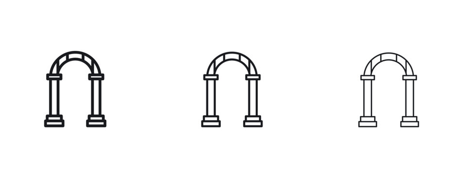 Archway icon vector Logo Designs - Stock vectors.
