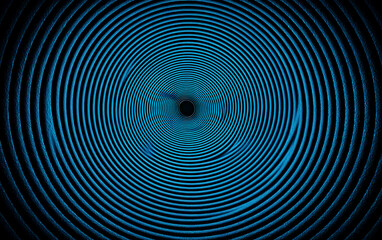 Obraz premium Abstract blue concentric circles forming a visually striking pattern