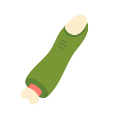 Creepy green Halloween zombie finger candy for spooky party treat