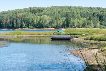 Beauty in nature of Vlasina lake in Serbia, Europe.