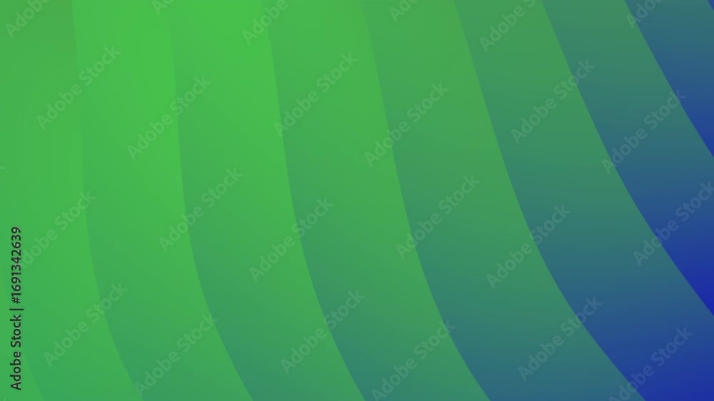 Poster abstract green and blue gradient video background with smooth flowing shapes