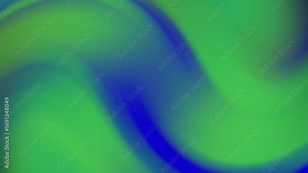 Poster abstract motion background with dynamic blue and green gradient swirls animation