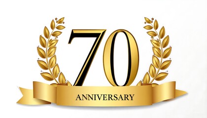 Gold 70th Anniversary celebration graphic (1)