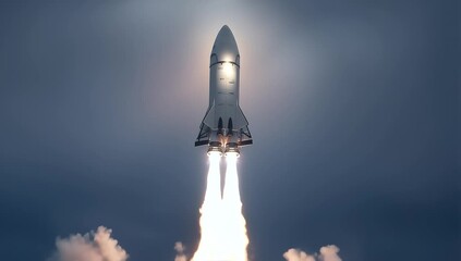 Spaceship launch - Powered by Adobe