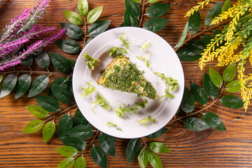 Liver Cake Ukrainian Cuisine Presentation Photo