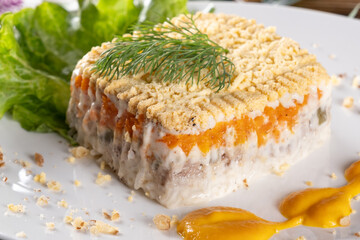 Mimosa Ukrainian Cuisine Presentation Photo