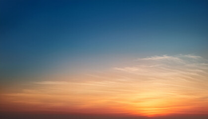 Serene Sunset Sky Hues Gradient Colors
