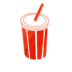 スタンプ風のドリンクのイラスト