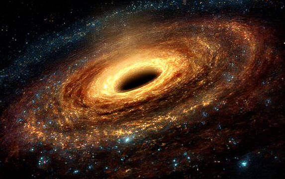 A Stunning View of a Massive Black Hole in a Spiral Galaxy