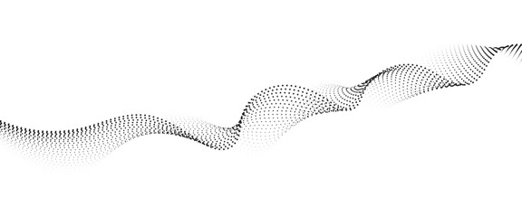 	
Flowing Dot Wave halftone gradient pattern on transparent background	
