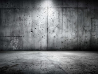 Stark industrial concrete wall, backdrop, background
