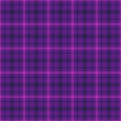 Birthday textile seamless check, stitched pattern fabric texture. Event background vector tartan plaid in violet and blue colors.