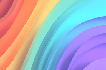 Obraz premium Vibrant Rainbow Swirls Abstract Background with Pastel Hues
