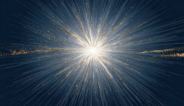 Abstract burst of light radiating outward (1)