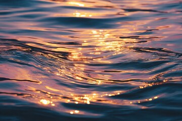 Golden Sunset on Water's Surface
