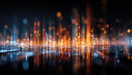 Abstract cityscape digital art